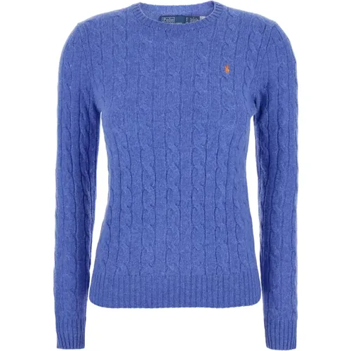 Blaue Sweater Julianna Pullover , Damen, Größe: S - Polo Ralph Lauren - Modalova