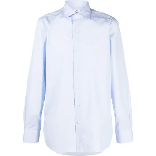 Micro-pattern dress shirt , male, Sizes: 3XL, XL - Finamore - Modalova