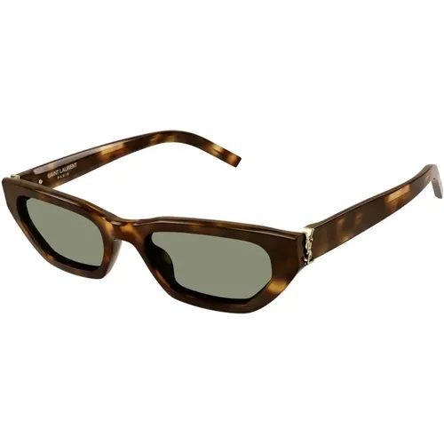 MonogramLarge Sonnenbrille , Damen, Größe: 54 MM - Saint Laurent - Modalova