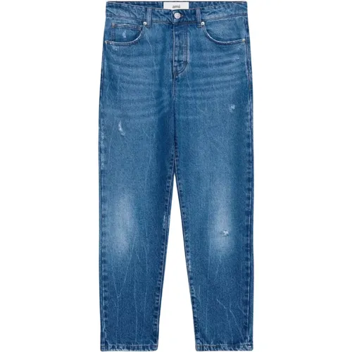 Hellblaue Denim Jeans , Herren, Größe: W29 - Ami Paris - Modalova