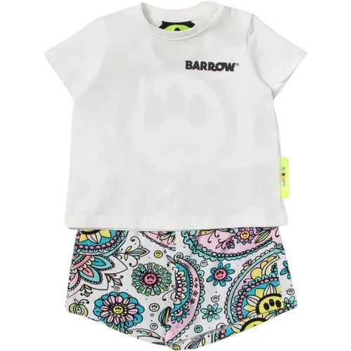 Weißes T-Shirt und Bermuda Set für Kinder - Barrow - Modalova