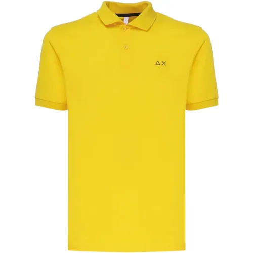 Gelbe T-Shirts und Polos , Herren, Größe: 2XL - Sun68 - Modalova