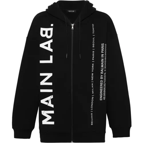 Schwarze Sweatshirts für Männer - Balmain - Modalova