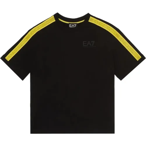 Kurzarm T-Shirt mit Logoband , Herren, Größe: L - Emporio Armani EA7 - Modalova