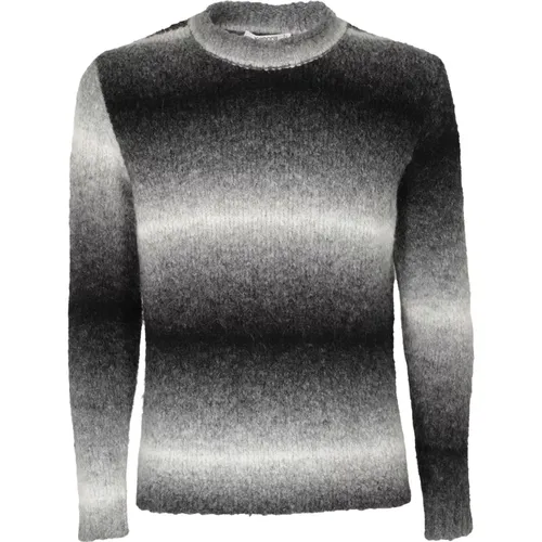 Striped Alpaca Blend Sweater , male, Sizes: L - Kangra - Modalova