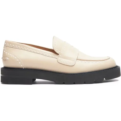 Perlen-Loafer mit Lug-Sohle , Damen, Größe: 39 1/2 EU - Stuart Weitzman - Modalova