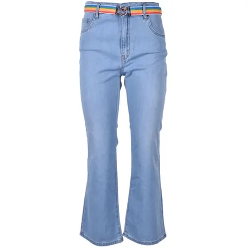 Ausgestellte Jeans für Damen - Bluaw , Damen, Größe: W30 - Love Moschino - Modalova