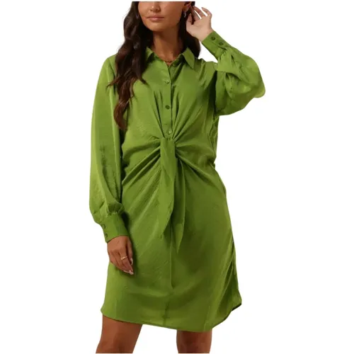 Knoten Kleid Lime Farbe , Damen, Größe: XS - My Essential Wardrobe - Modalova