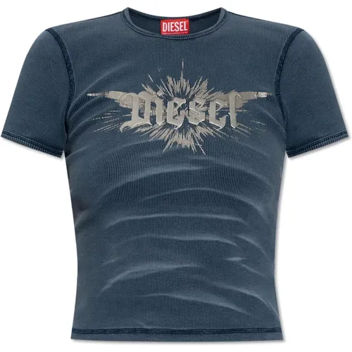 T-shirt `T-Ele-Long-P2` , Damen, Größe: 2XS - Diesel - Modalova