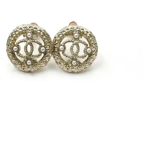 Pre-owned Fabric earrings , female, Sizes: ONE SIZE - Chanel Vintage - Modalova