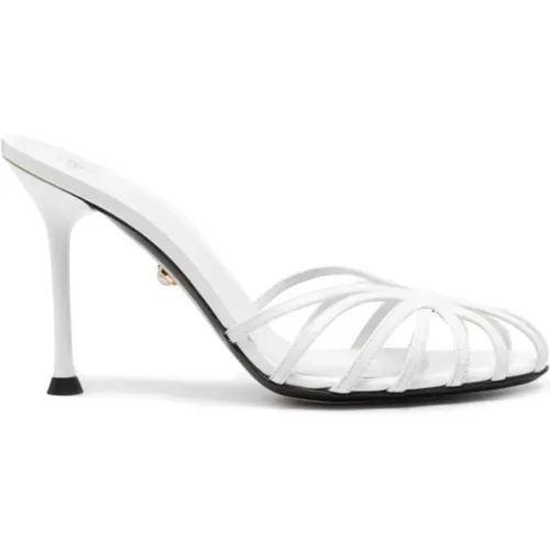 Weiße Sandalen mit Stil Abey 095 , Damen, Größe: 37 EU - Alevi Milano - Modalova