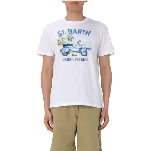 Lässiges T-Shirt für Männer , Herren, Größe: M - MC2 Saint Barth - Modalova