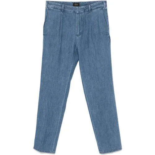 Blaue Baumwoll-Denim Tapered Leg Jeans - Brioni - Modalova