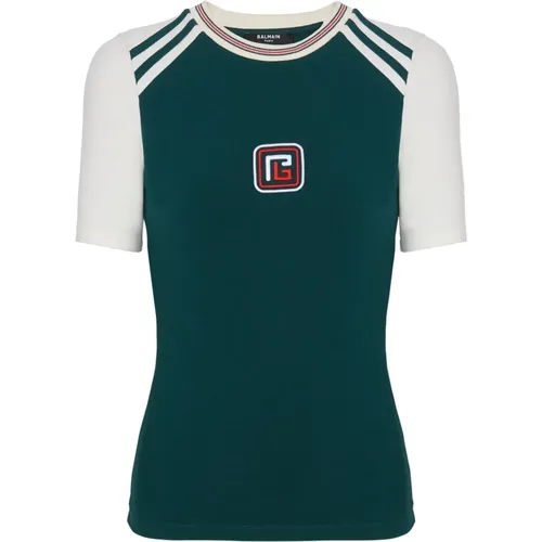 Retro PB T-Shirt Balmain - Balmain - Modalova