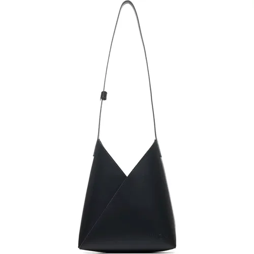 Fortune Cookie Leather Shoulder Bag , female, Sizes: ONE SIZE - MM6 Maison Margiela - Modalova