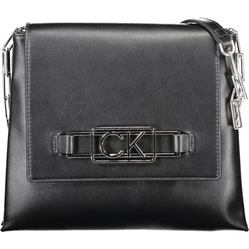 Schwarze Damenhandtasche mit Logo - Calvin Klein - Modalova