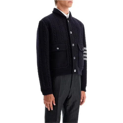 Woll-4-Bar-Bomberjacke Thom Browne - Thom Browne - Modalova