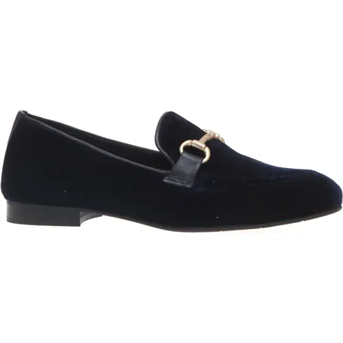 Velvet Loafer with Buckle , female, Sizes: 4 1/2 UK, 4 UK, 8 UK - Poesie Veneziane - Modalova