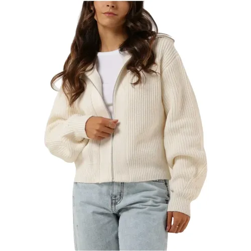 Damen Cardigan Enwashington Ecru , Damen, Größe: L - Envii - Modalova