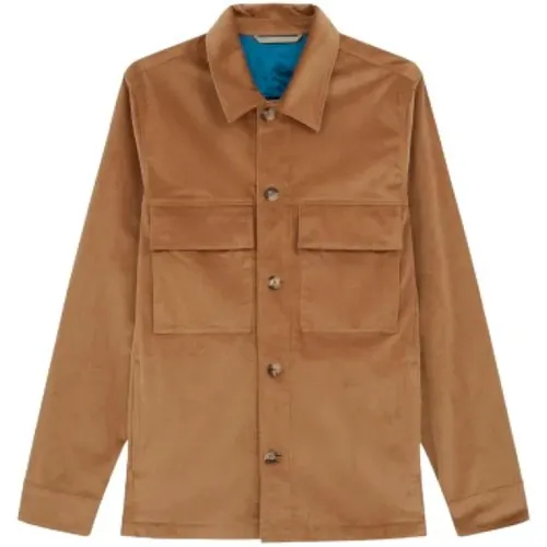 Corduroy Overshirt Jacke , Herren, Größe: S - PS By Paul Smith - Modalova