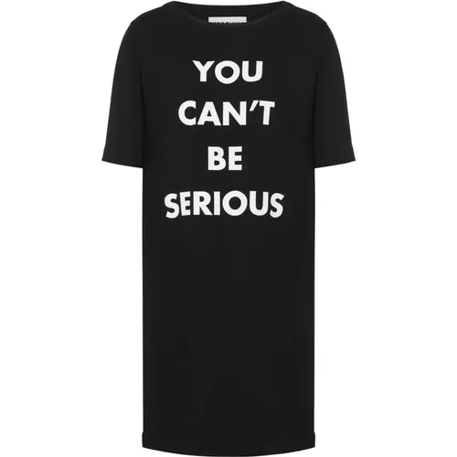 Dresses with You Can't Be Serious Print , female, Sizes: XS, S - Moschino - Modalova