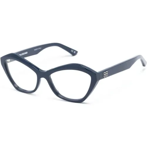 Blaue Optische Brille Must-Have,Schwarze Optische Brille,Braun/Havanna Optische Brille,Lila Optische Brille, Stilvoll und Vielseitig - Balenciaga - Modalova