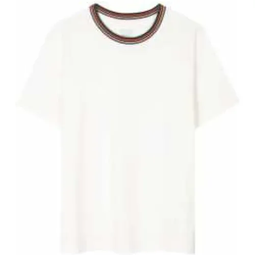 Weißes Signature Stripe T-Shirt , Damen, Größe: S - Paul Smith - Modalova