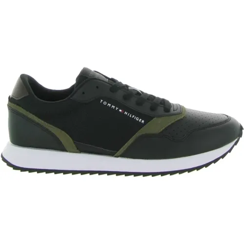 Seasonal Mix Noir Laufschuhe , Herren, Größe: 43 EU - Tommy Hilfiger - Modalova