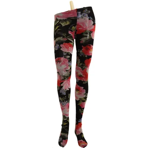 Leggings mit Blumenmuster , Damen, Größe: M - Dolce & Gabbana - Modalova