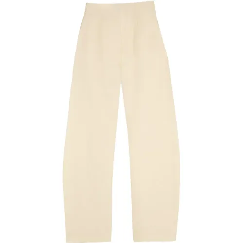 High-waisted linen and viscose pants , female, Sizes: M, XL, S, XS, 2XL, L - Cortana - Modalova