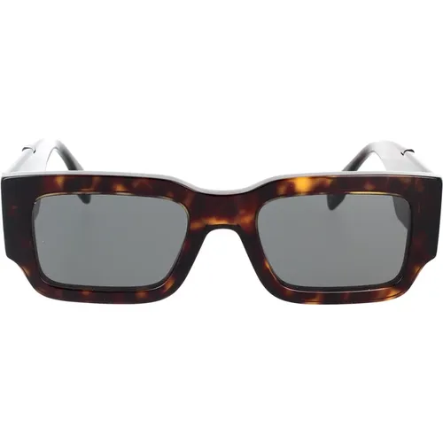 Geometric Glamour Sunglasses Diagonal Model , unisex, Sizes: 51 MM - Fendi - Modalova