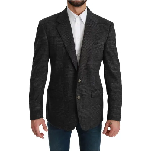 Plaid Check Wool Formal Jacket Blazer - Dolce & Gabbana Pre-owned - Modalova