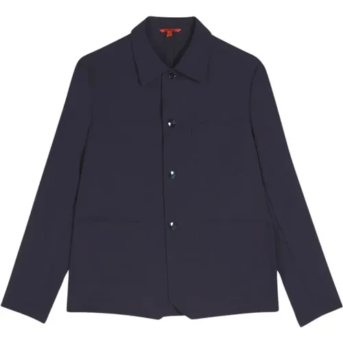 Button-up Overshirt in Cool Wool Fabric , male, Sizes: M - Barena Venezia - Modalova
