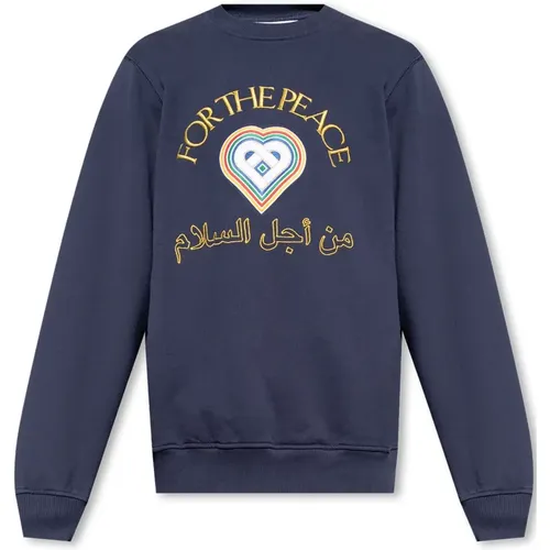 Sweatshirt mit Logo , Herren, Größe: XS - Casablanca - Modalova