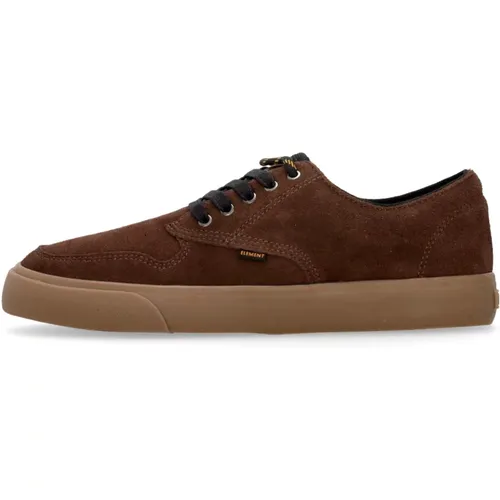 Chestnut Skate Shoes with Lace Closure , male, Sizes: 12 UK, 11 UK, 9 UK, 7 UK, 6 UK - Element - Modalova