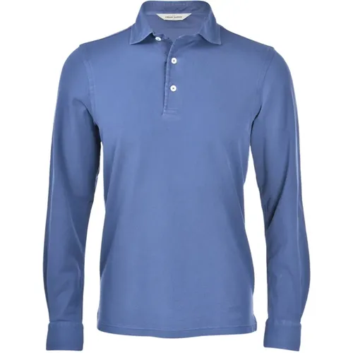 Long Sleeve Polo Shirt , male, Sizes: M - Gran Sasso - Modalova