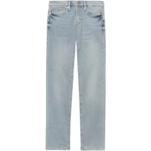 Slim Straight Denim Jeans in Blau , Herren, Größe: W31 - Frame - Modalova