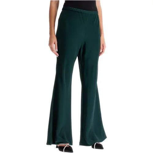 Flowing Bootcut Pants in Mikado Fabric , female, Sizes: M - Zimmermann - Modalova