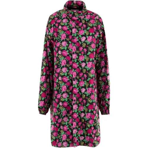 Printed Small Roses Rain Coat , female, Sizes: XS - Balenciaga - Modalova