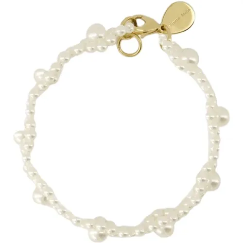 Daisy Bracelet - Polyester - Pearl , female, Sizes: ONE SIZE - Simone Rocha - Modalova