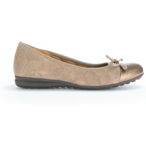 Beige Leder Ballerinas Gabor - Gabor - Modalova