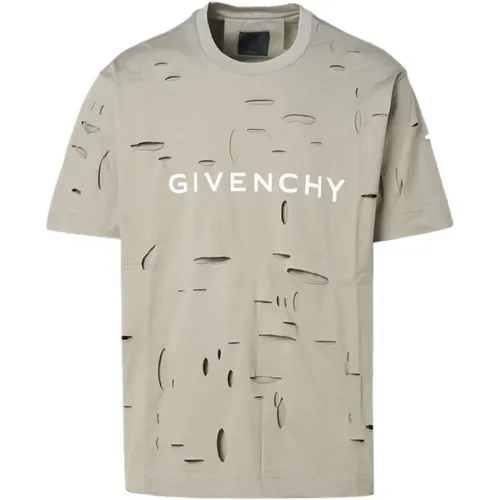 Destroyed Effect T-shirts and Polos , male, Sizes: M - Givenchy - Modalova