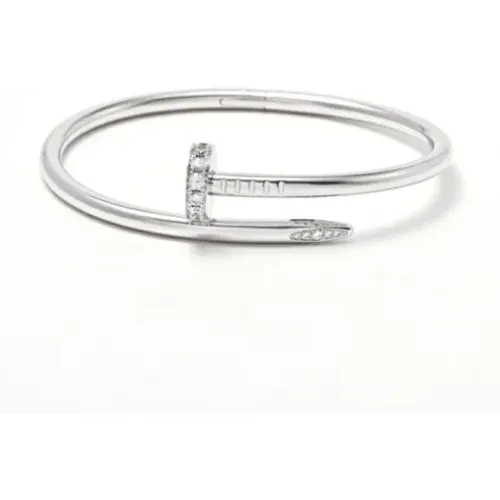 Pre-owned White Gold bracelets , female, Sizes: ONE SIZE - Cartier Vintage - Modalova