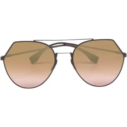 Pre-owned Metal sunglasses , female, Sizes: ONE SIZE - Fendi Vintage - Modalova