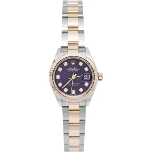 Pre-owned Stainless Steel watches , female, Sizes: ONE SIZE - Rolex Vintage - Modalova