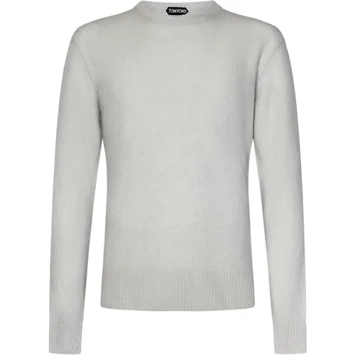 Luxuriöser Grauer Kaschmir Seidenpullover - Tom Ford - Modalova