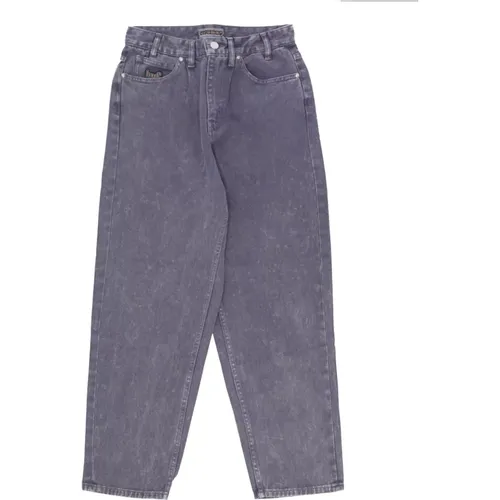 Lila Gewaschene Lockere Jeans , Herren, Größe: W28 - HUF - Modalova