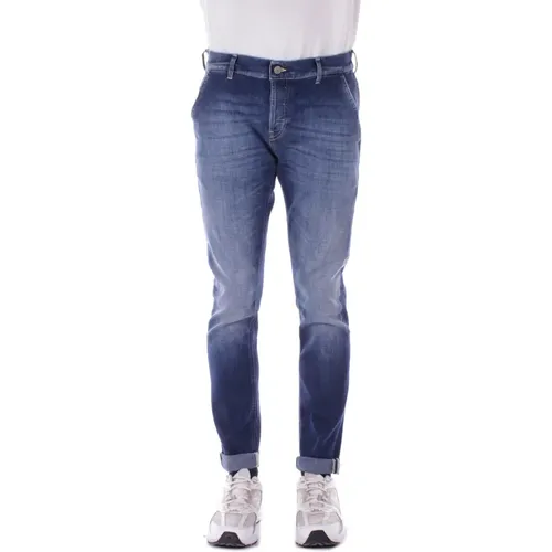 Denim Jeans mit Logo Hintertasche , Herren, Größe: W36 - Dondup - Modalova