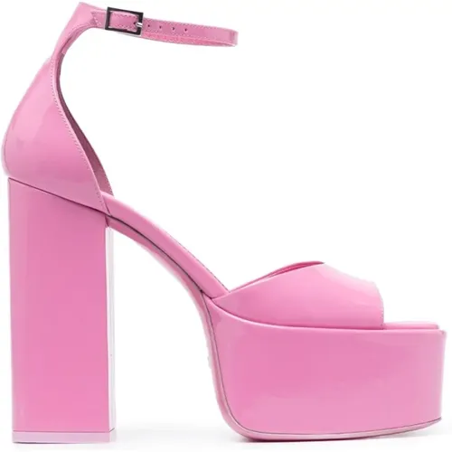 High Heel Platform Sandals , female, Sizes: 5 UK, 6 UK, 4 UK, 3 UK, 7 UK, 5 1/2 UK - Paris Texas - Modalova