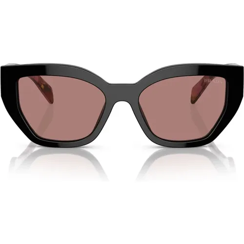 Butterfly-shaped Sunglasses in Dark Mahogany , unisex, Sizes: 53 MM - Prada - Modalova